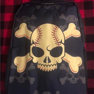 Skull & Crossbones Softball Backpack